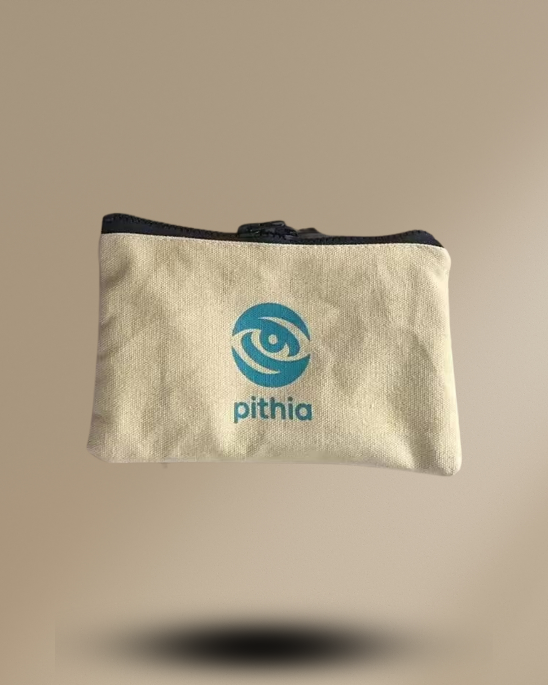 Cotton Canvas Bag with Zipper – Double-Sided Accessory Pouch for Everyday Organization